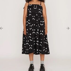 ISO Lazy Oaf Happy Sad Tie Shoulder Dress